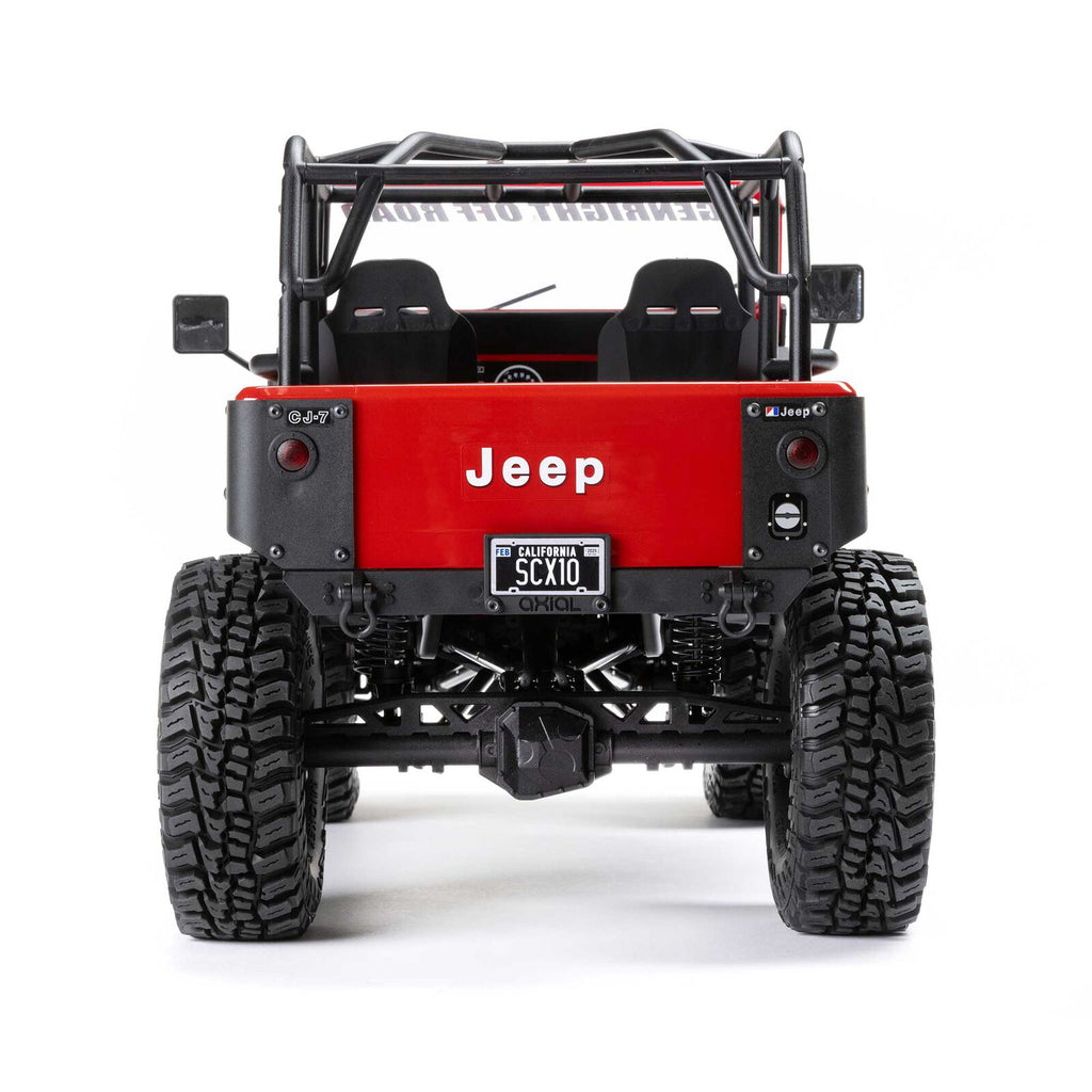 Axial 1/10 SCX10 III Jeep CJ-7 Renegade 4WD RTR (Requires battery & charger): Red (AXI03008V2T1)