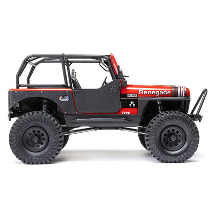 1/10 SCX10 III Jeep CJ-7 Renegade 4WD RTR (Requires battery & charger): Red