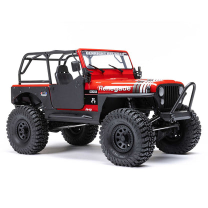 1/10 SCX10 III Jeep CJ-7 Renegade 4WD RTR (Requires battery & charger): Red