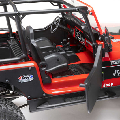 1/10 SCX10 III Jeep CJ-7 Renegade 4WD RTR (Requires battery & charger): Red