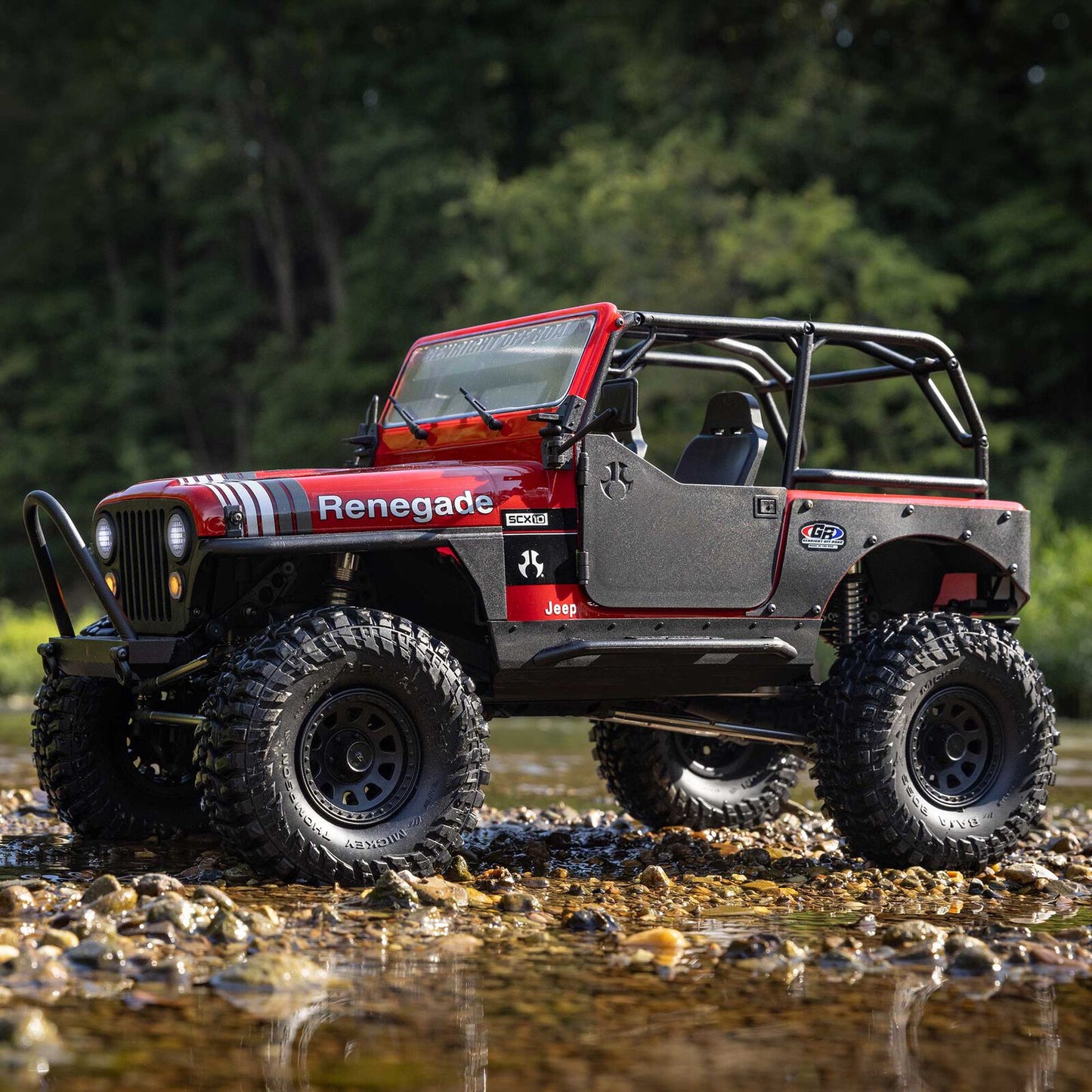 1/10 SCX10 III Jeep CJ-7 Renegade 4WD RTR (Requires battery & charger): Red