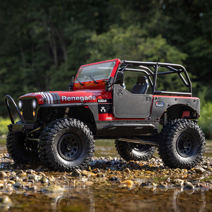 1/10 SCX10 III Jeep CJ-7 Renegade 4WD RTR (Requires battery & charger): Red