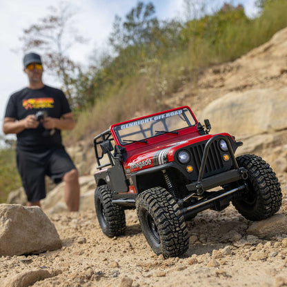 1/10 SCX10 III Jeep CJ-7 Renegade 4WD RTR (Requires battery & charger): Red