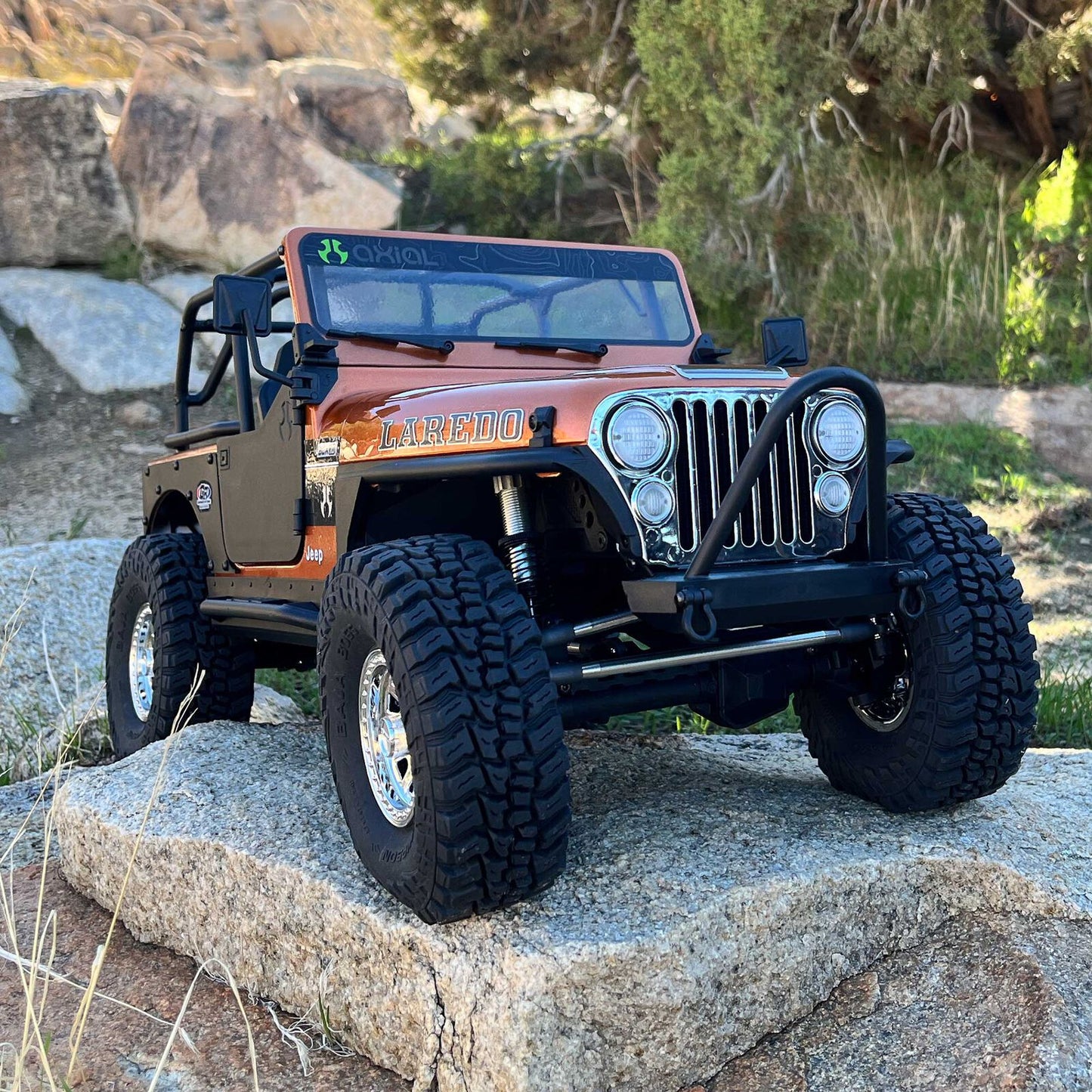 1/10 SCX10 III Jeep CJ-7 Laredo 4WD RTR (Requires battery & charger): Copper