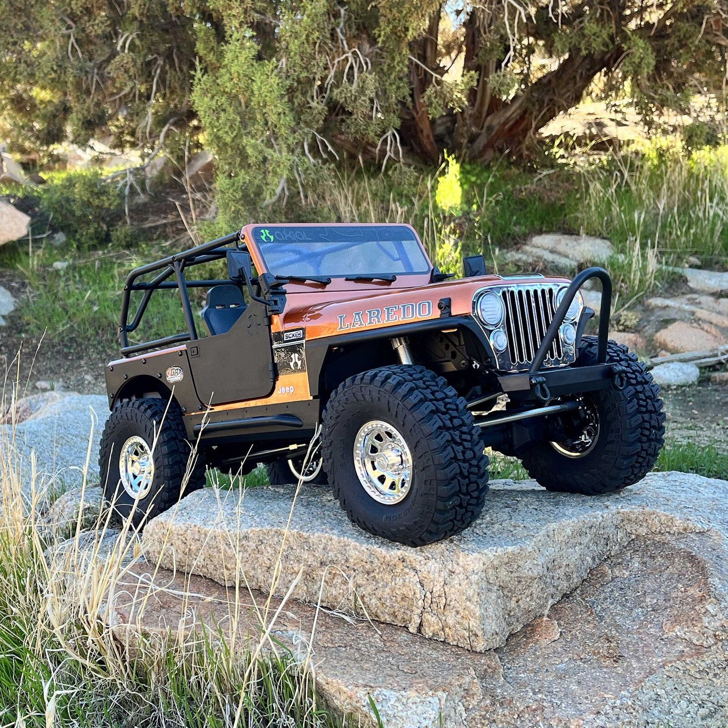 1/10 SCX10 III Jeep CJ-7 Laredo 4WD RTR (Requires battery & charger): Copper