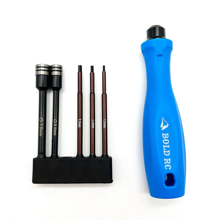 1/10th Tool Set, 1/4" Quick Drive Hex & Nut Driver 5 Piece Set