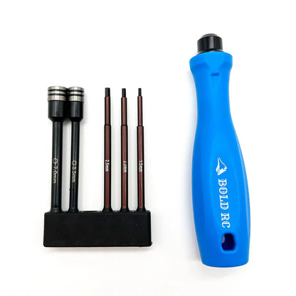 1/10th Tool Set, 1/4" Quick Drive Hex & Nut Driver 5 Piece Set