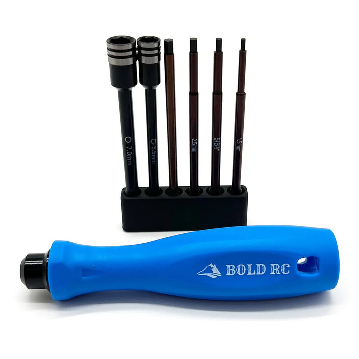 1/8th Tool Set, 1/4" Quick Drive Hex & Nut Driver 6 Piece Set