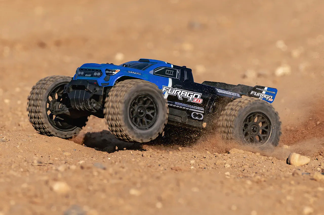1/10 Furago XD 4WD 2S Small Scale, RTR Monster Truck, Blue