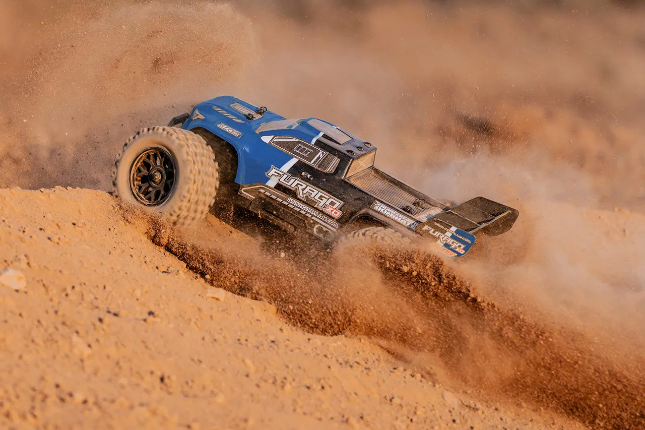 1/10 Furago XD 4WD 2S Small Scale, RTR Monster Truck, Blue