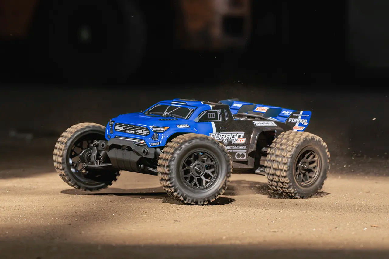 1/10 Furago XD 4WD 2S Small Scale, RTR Monster Truck, Blue
