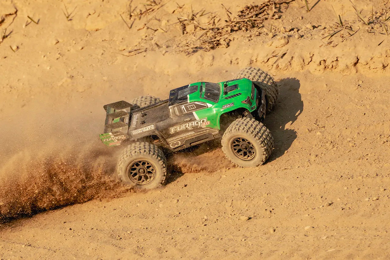 1/10 Furago XD 4WD 2S Small Scale, RTR Monster Truck, Green