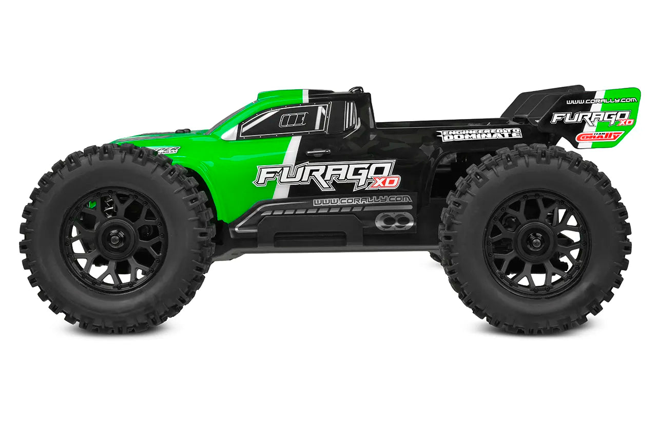 1/10 Furago XD 4WD 2S Small Scale, RTR Monster Truck, Green