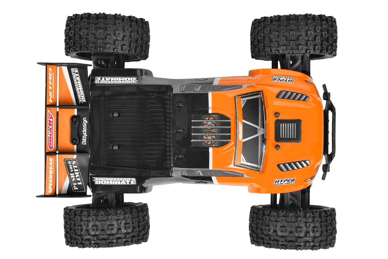 1/10 Furago XD 4WD 2S Small Scale, RTR Monster Truck, Orange