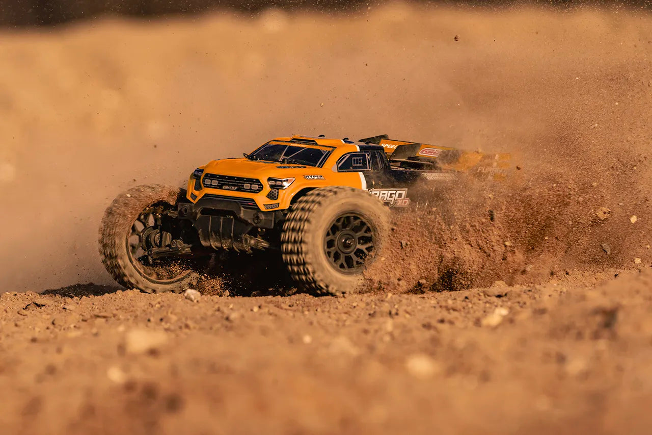 1/10 Furago XD 4WD 2S Small Scale, RTR Monster Truck, Orange