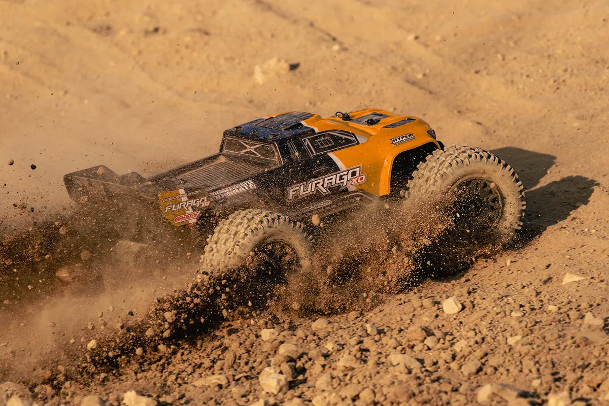 1/10 Furago XD 4WD 2S Small Scale, RTR Monster Truck, Orange