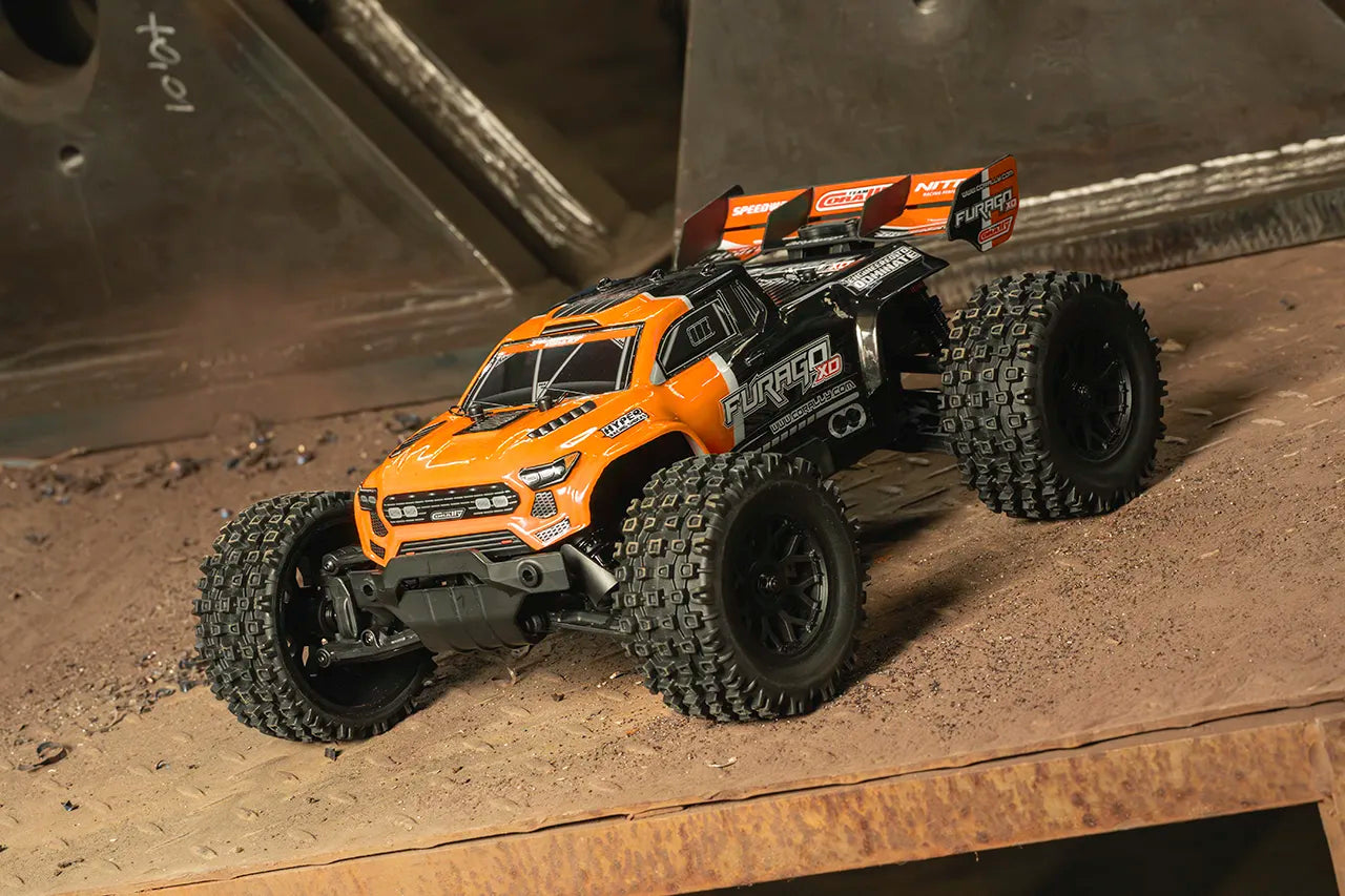 1/10 Furago XD 4WD 2S Small Scale, RTR Monster Truck, Orange