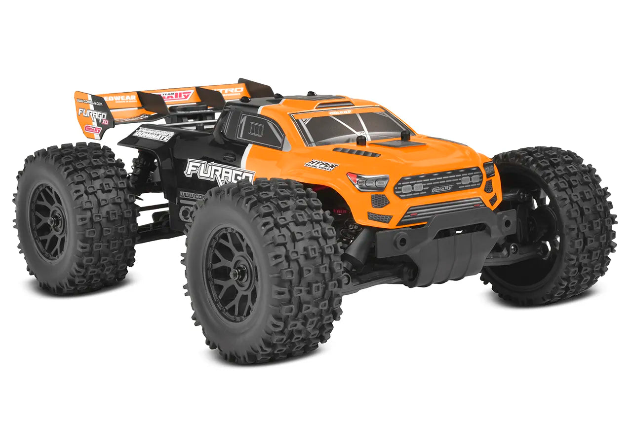 1/10 Furago XD 4WD 2S Small Scale, RTR Monster Truck, Orange