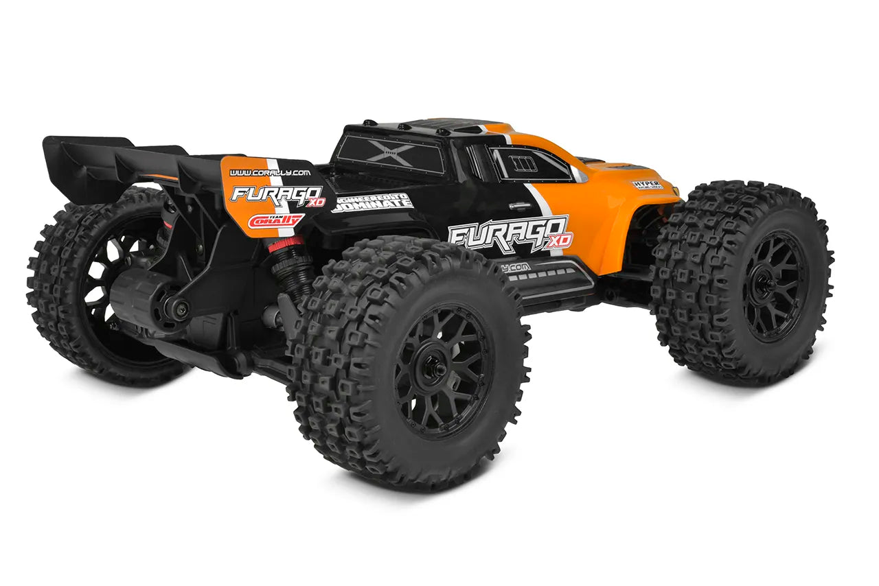 1/10 Furago XD 4WD 2S Small Scale, RTR Monster Truck, Orange
