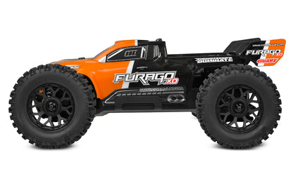 1/10 Furago XD 4WD 2S Small Scale, RTR Monster Truck, Orange