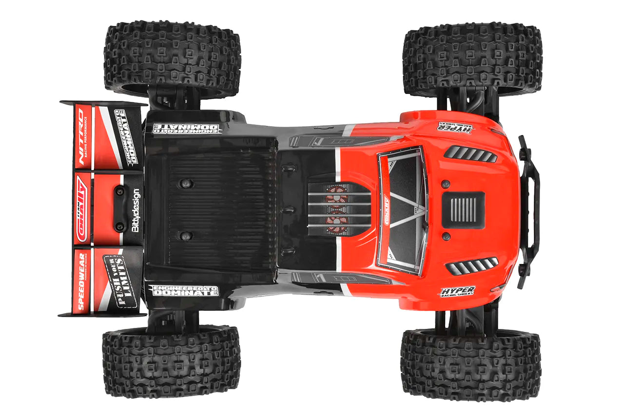 1/10 Furago XD 4WD 2S Small Scale, RTR Monster Truck, Red