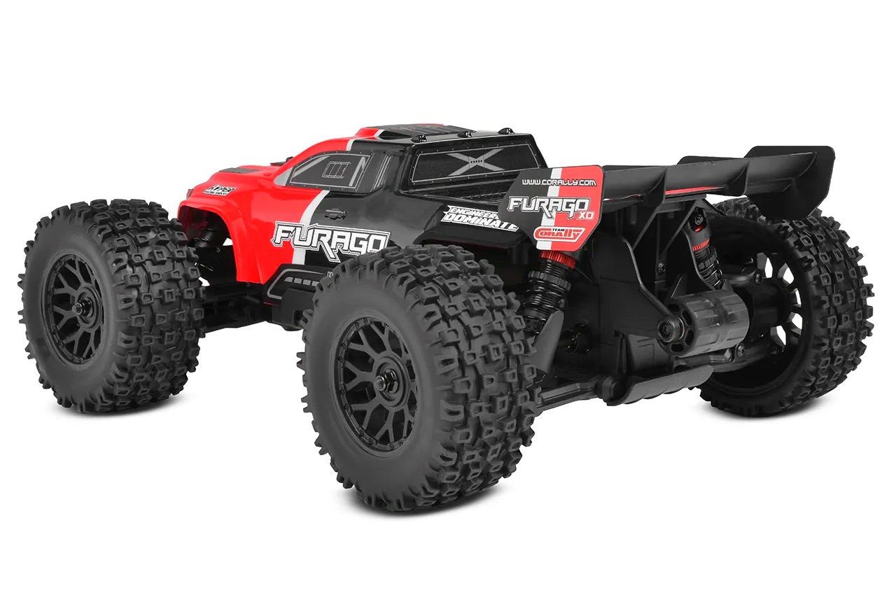 1/10 Furago XD 4WD 2S Small Scale, RTR Monster Truck, Red