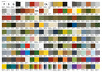 Mission Models Blue Acrylic Model Paint, 1oz color chart