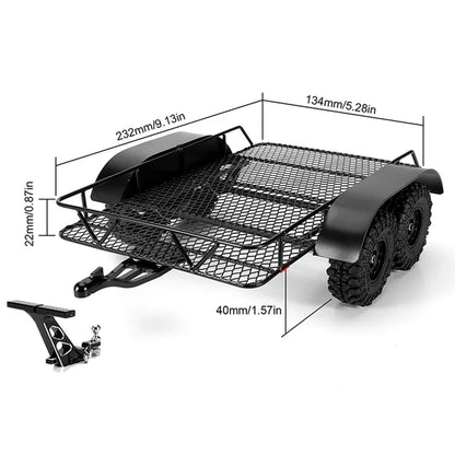 Metal Trailer w/Aluminum Hitch Mount SCX24