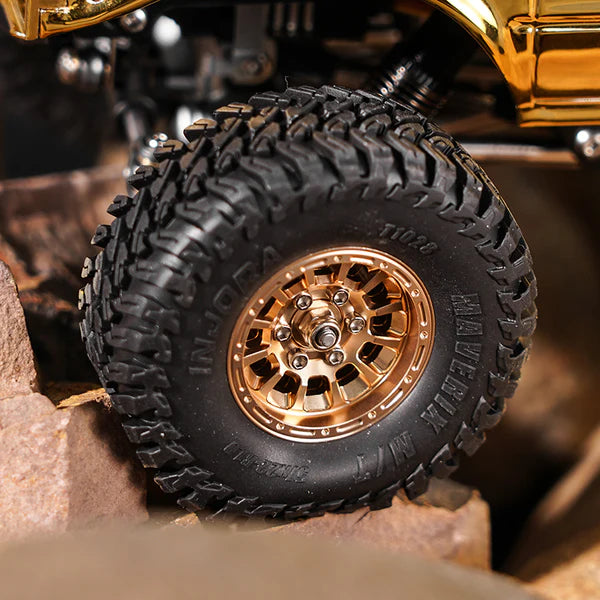 1.0" Aluminum Wheels Micro Crawlers: Gold