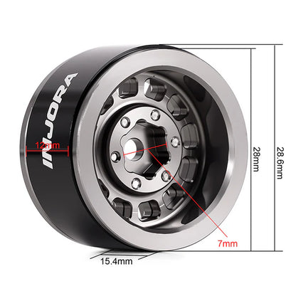 1.0" Aluminum Wheels Micro Crawlers: Titanium