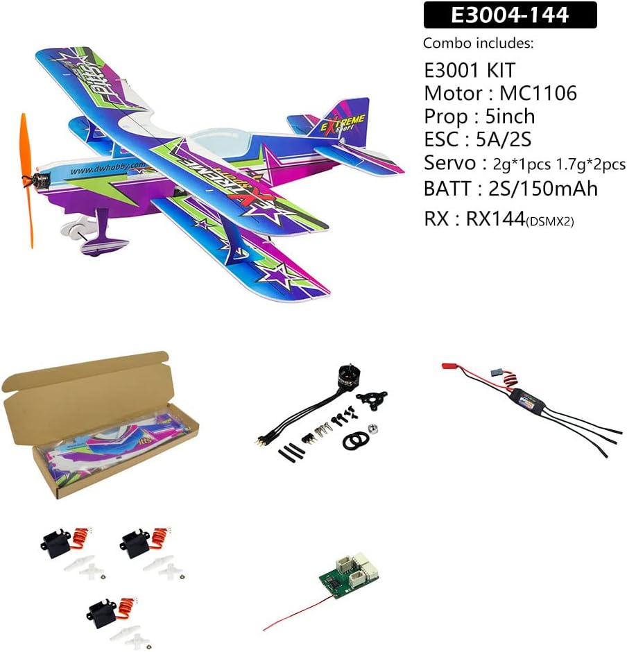 Dancing Wings 450 mm Pitts includes Motor, ESC and Servos (E3004-144)