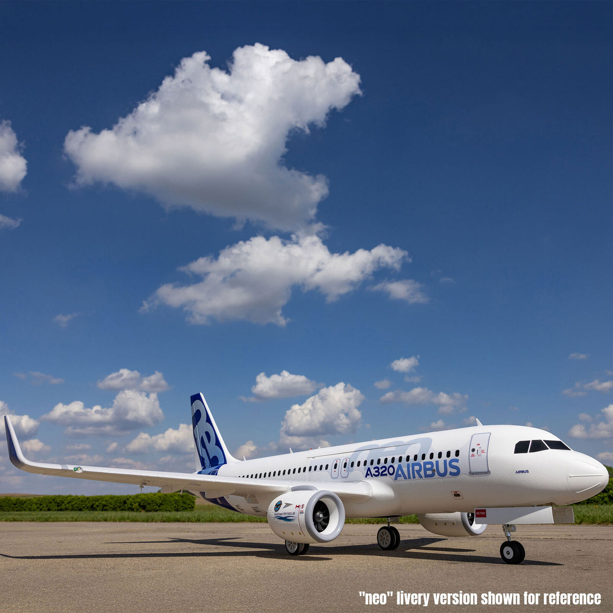 E-flite Airbus A320neo 1.5m Airliner Twin 64mm EDF BNF Basic (White) (EFL-1495)