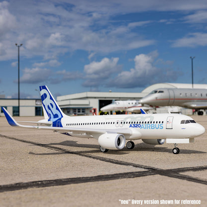 Airbus A320neo 1.5m Airliner Twin 64mm EDF BNF Basic (White)
