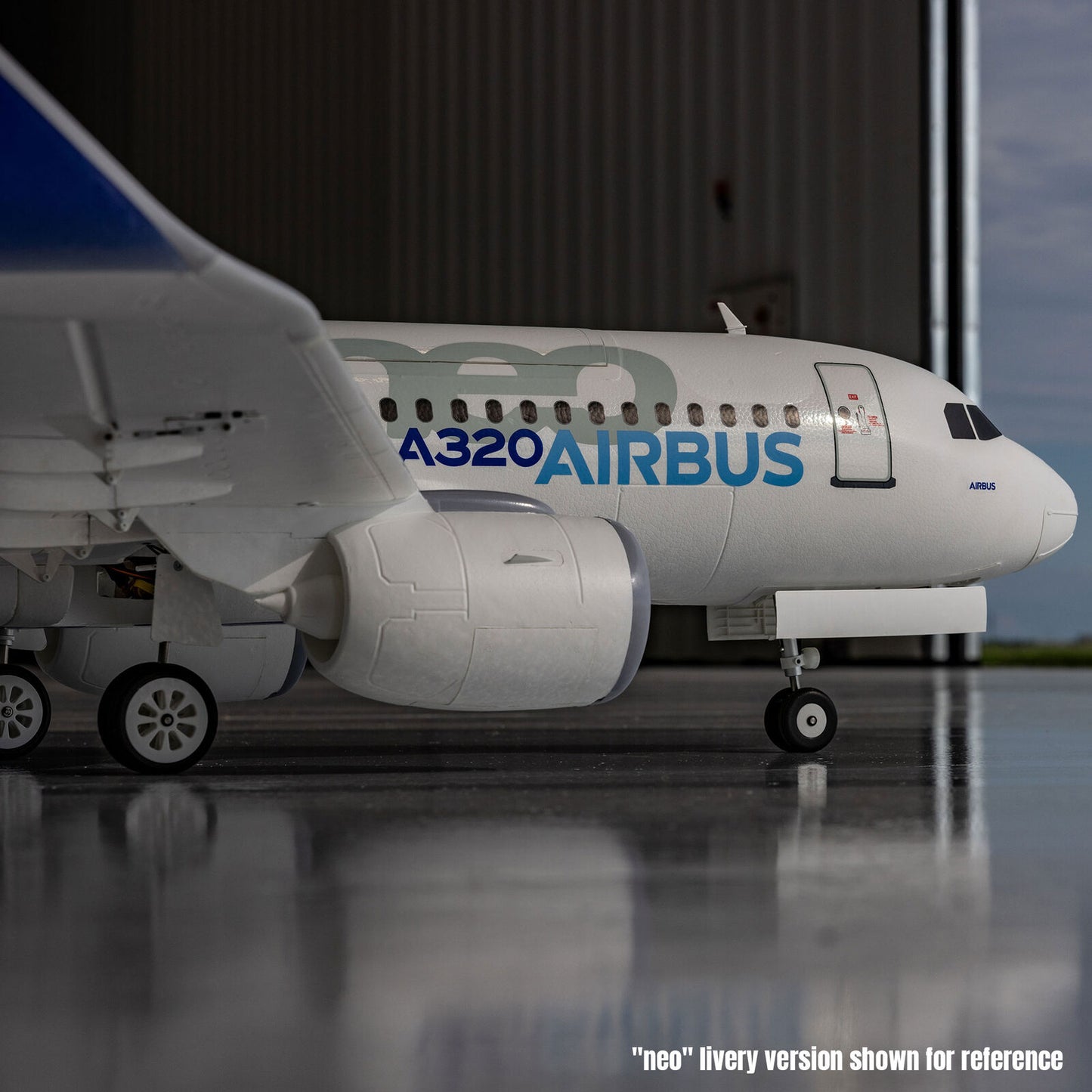 Airbus A320neo 1.5m Airliner Twin 64mm EDF BNF Basic (White)