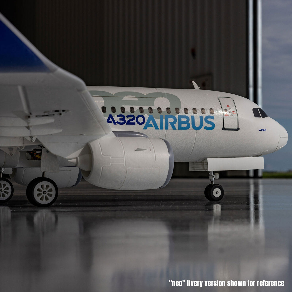 E-flite Airbus A320neo 1.5m Airliner Twin 64mm EDF BNF Basic (White) (EFL-1495)