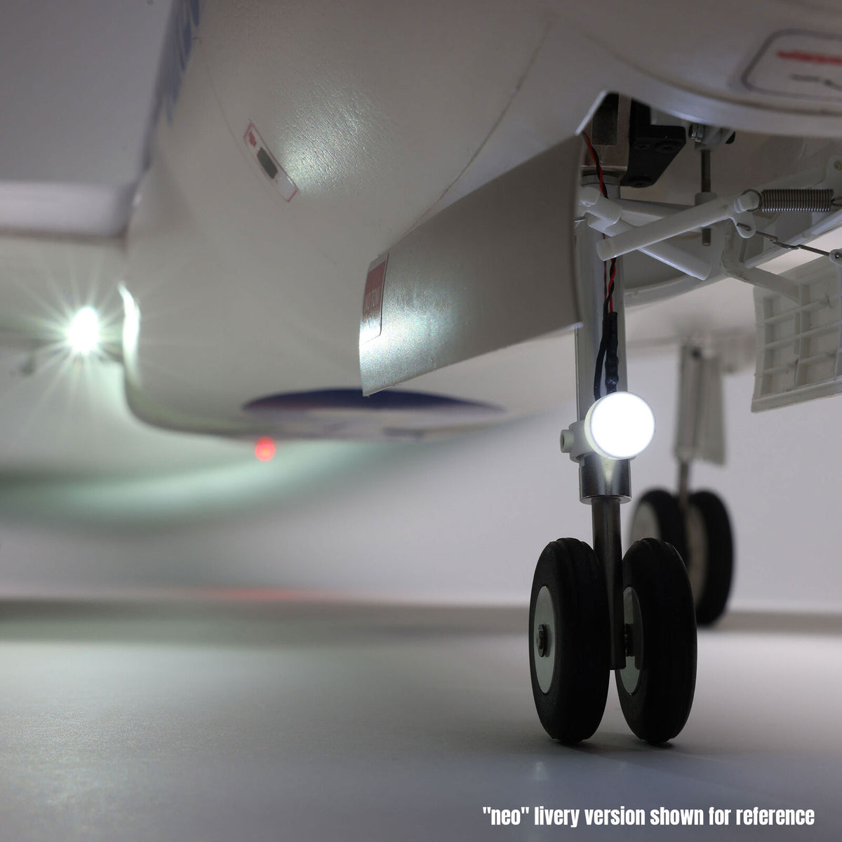 E-flite Airbus A320neo 1.5m Airliner Twin 64mm EDF BNF Basic (White) (EFL-1495)