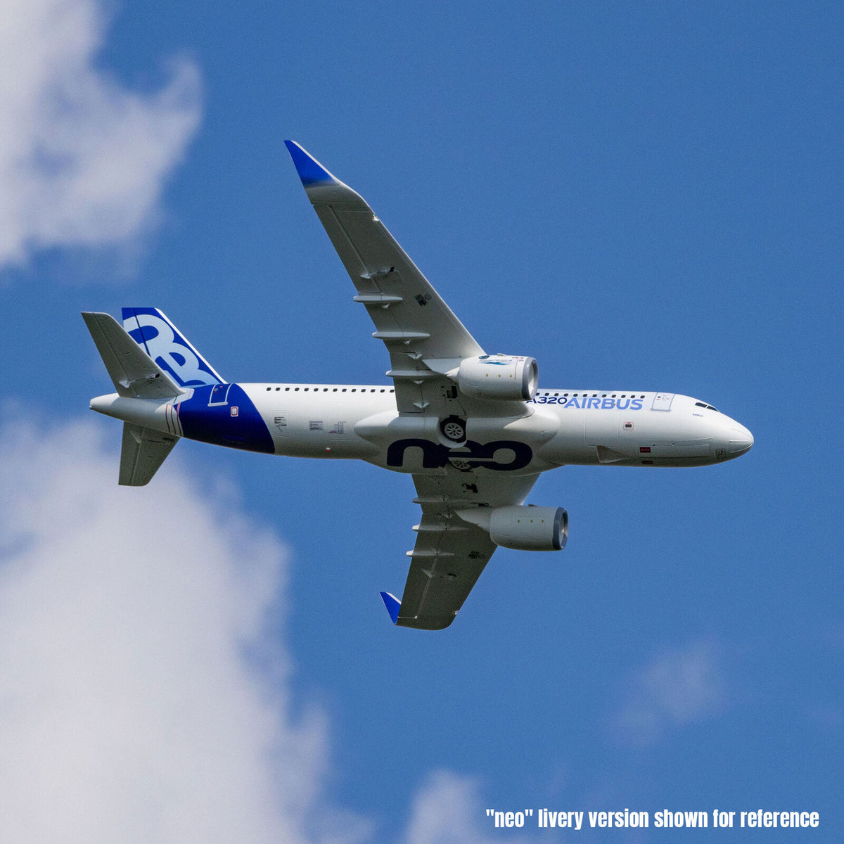 Airbus A320neo 1.5m Airliner Twin 64mm EDF BNF Basic (White)