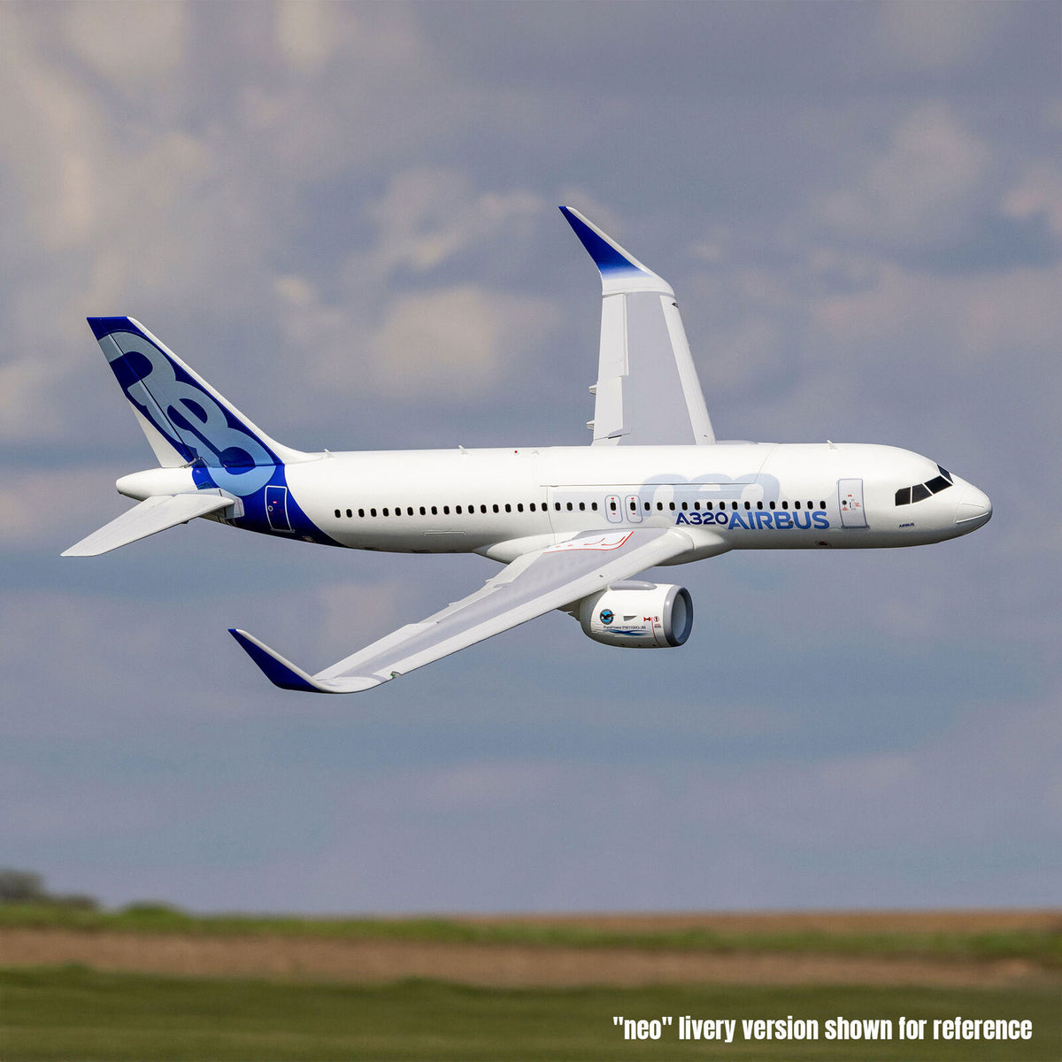 E-flite Airbus A320neo 1.5m Airliner Twin 64mm EDF BNF Basic (White) (EFL-1495)