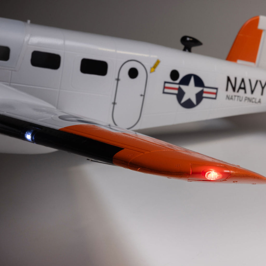 E-flite Beechcraft D18/RC-45J 1.5m BNF Basic with AS3X+ and SAFE Select (EFL-3726)
