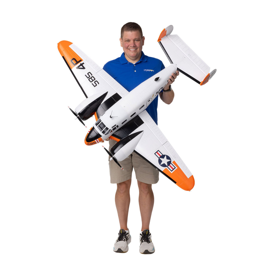 E-flite Beechcraft D18/RC-45J 1.5m BNF Basic with AS3X+ and SAFE Select (EFL-3726)