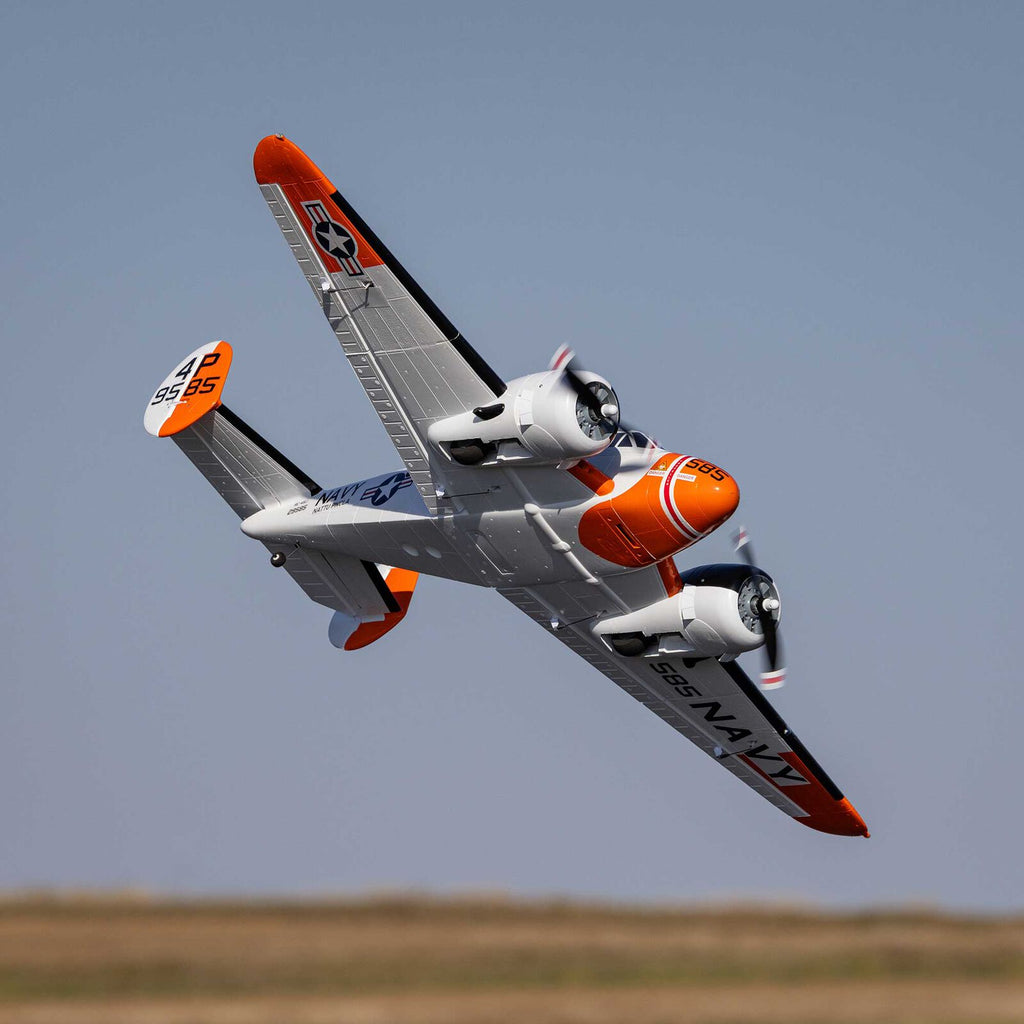 E-flite Beechcraft D18/RC-45J 1.5m BNF Basic with AS3X+ and SAFE Select (EFL-3726)