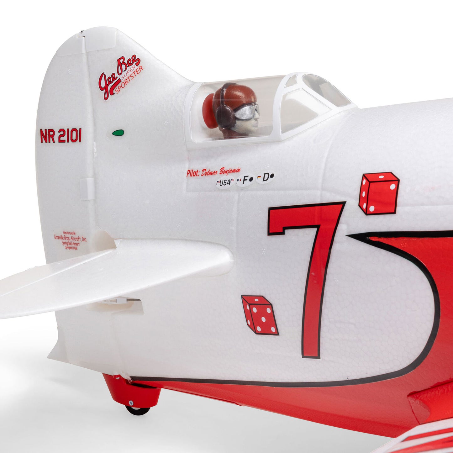 Gee Bee R-2 1.0m BNF Basic