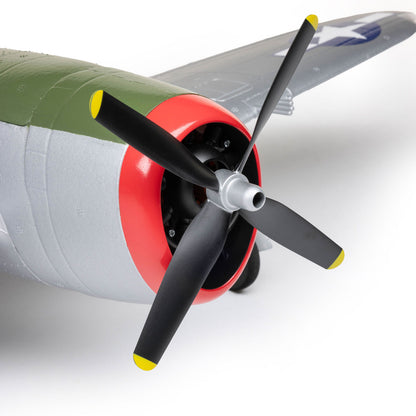 Micro P-47 Thunderbolt 625mm BNF Basic w/ AS3X+/SAFE Select