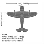 P-47 Razorback 1.2m BNF Basic