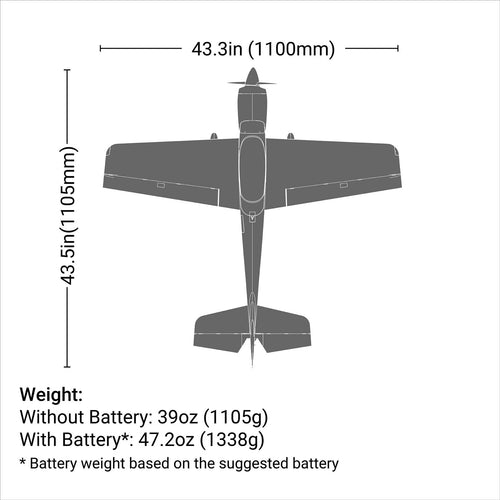 E-flite Sportix 1.1m BNF Basic with AS3X+ & SAFE Select (EFL10750)