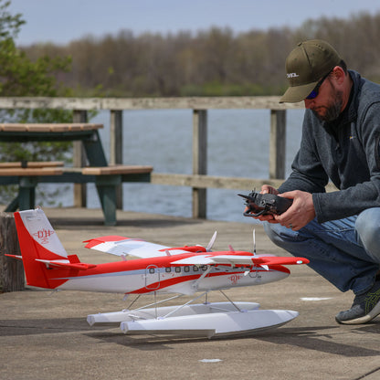 DHC-6 Twin Otter 1.4m BNF Basic with AS3X+ and SAFE Select W Floats