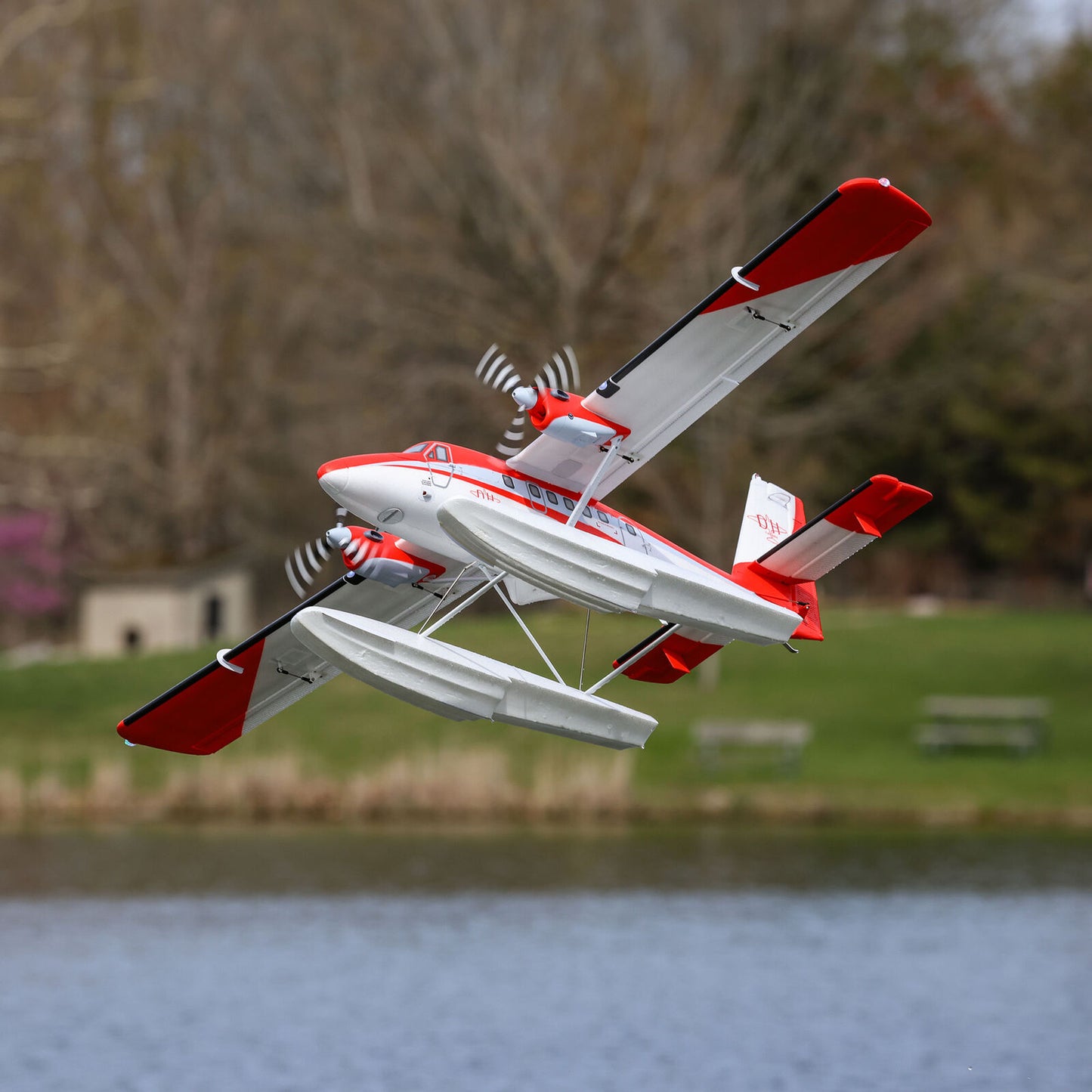 DHC-6 Twin Otter 1.4m BNF Basic with AS3X+ and SAFE Select W Floats