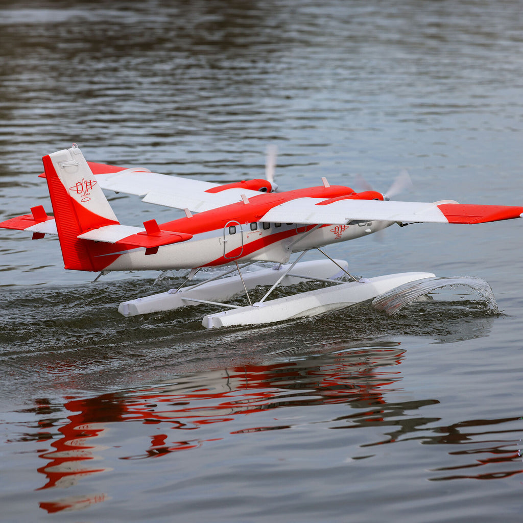 E-flite DHC-6 Twin Otter 1.4m BNF Basic with AS3X+ and SAFE Select Combo with Floats (EFL32050CF)