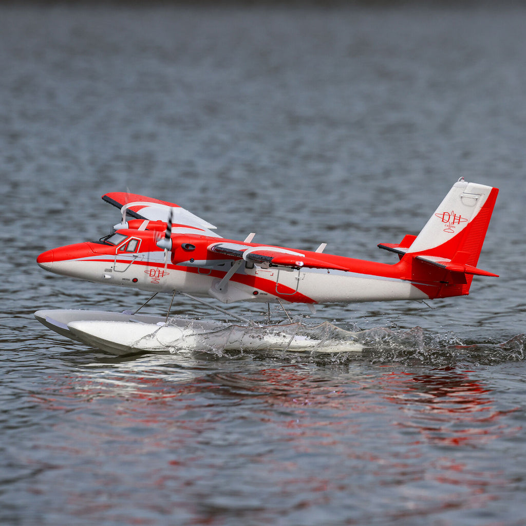 E-flite DHC-6 Twin Otter 1.4m BNF Basic with AS3X+ and SAFE Select Combo with Floats (EFL32050CF)