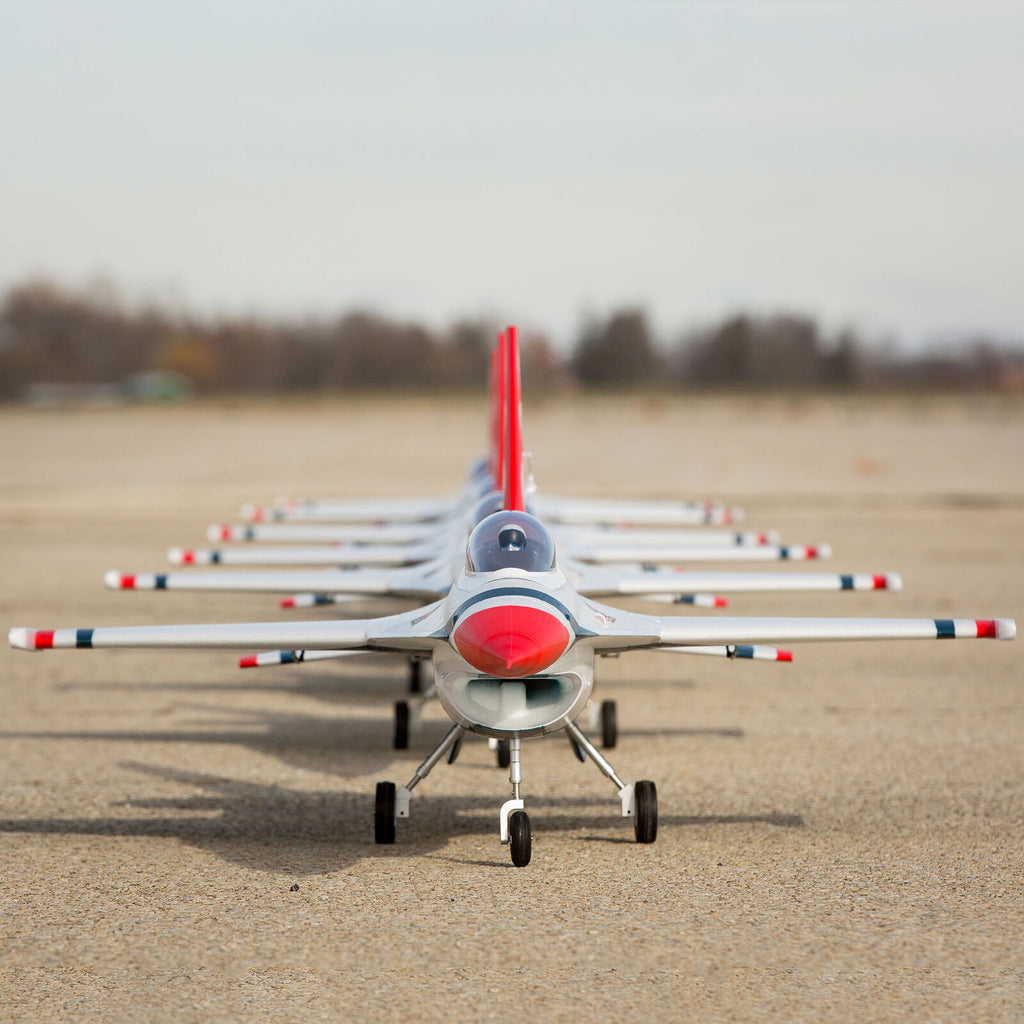 E-flite F-16 Thunderbirds 70mm EDF Jet BNF Basic with AS3X and SAFE Select (EFL178500)